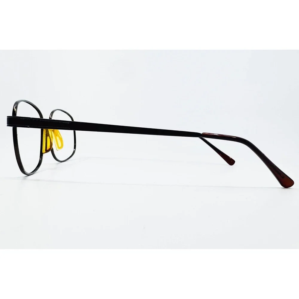 Capri PT56 Eyeglasses Mens Coffee Brown Square Frame 55-16-145